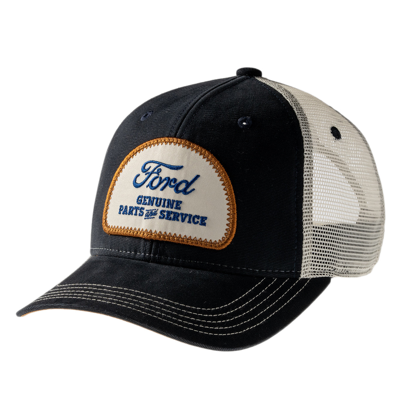 navy blue hat with Ford Genuine parts and service patch